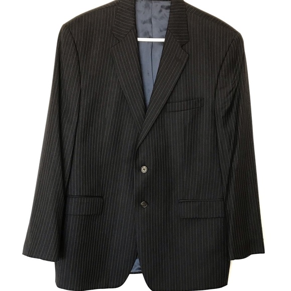 Lauren Ralph Lauren wool blue pinstripe sport coat
